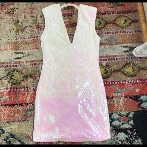 SEQUIN PINK MINI DRESS
